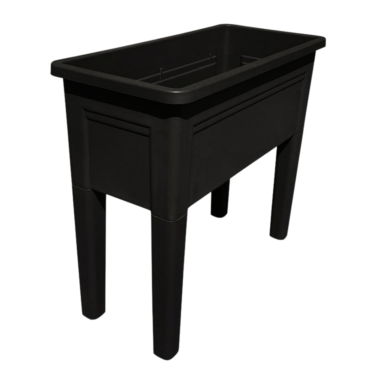 Jardinera Elevada Macetero Para Huerto Con Patas Negro