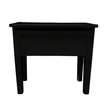 Jardinera Elevada Macetero Para Huerto Con Patas Negro