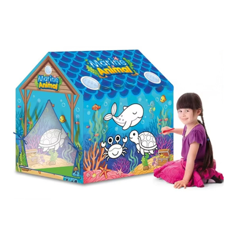 Carpa Infantil Creativa Para Pintar Casita Juegos WALLY