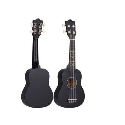 Ukelele 21". Incluye Funda. Color Negro
