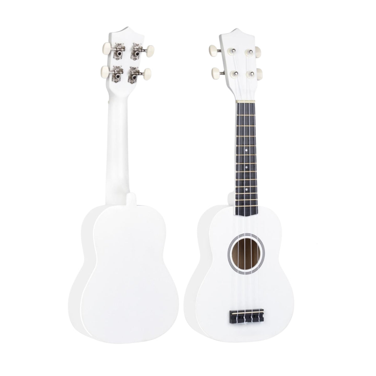 Ukelele 21". Incluye Funda. Color Blanco