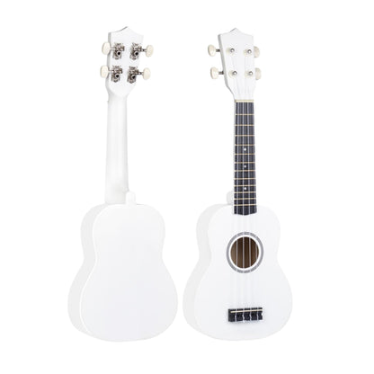 Ukelele 21". Incluye Funda. Color Blanco