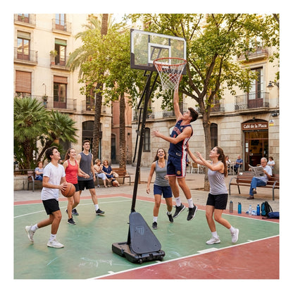 Aro Basketball Altura Regulable Básquetbol Portátil