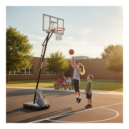 Aro Básquetbol Altura Regulable Basketball Portátil